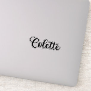 Colette Name - Handgeschriebene Kalligrafie Aufkleber