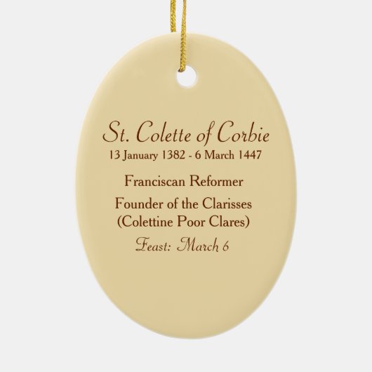 Colette of Corbie (SAU 027) Keramikornament (Hinten)