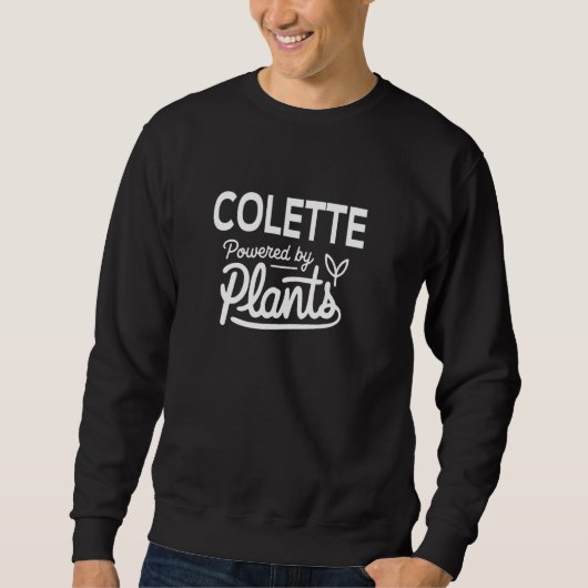 COLETTE Powered by Pflanze Personalisierte Geschen Sweatshirt (Vorderseite)