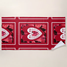 Coleus Close-up with John 3:16 Strandtuch