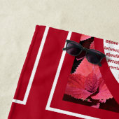 Coleus Close-up with John 3:16 Strandtuch (Beispiel)