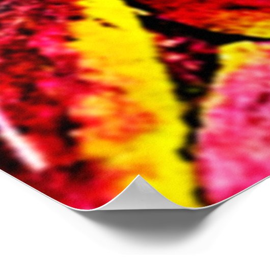 Coleus Leaf Burst Design Poster (Ecke)