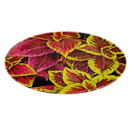 Coleus Leaf Burst Design Schneidebrett (Ecke)