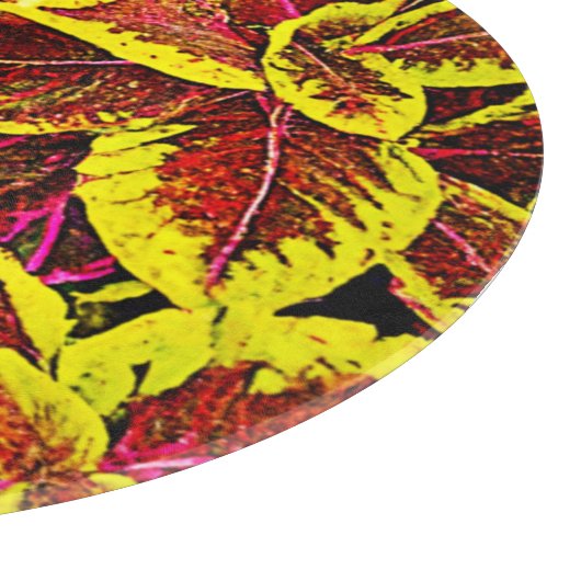 Coleus Leaf Burst Design Schneidebrett (Ecke)