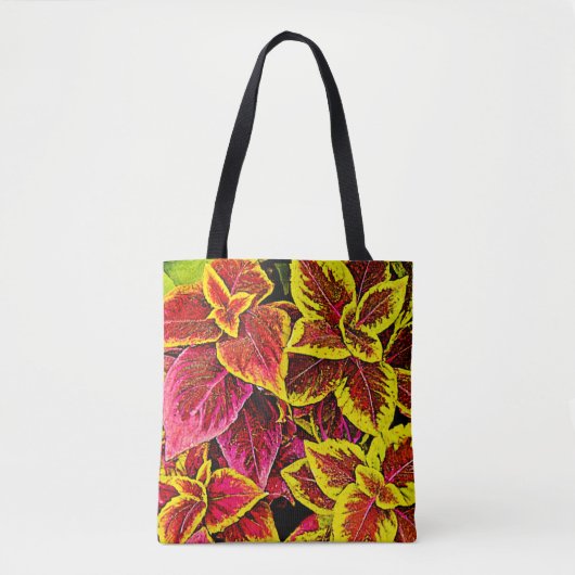 Coleus Leaf Burst Design Tasche (Vorderseite)