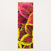 Coleus Leaf Burst Design Yogamatte (Rückseite)