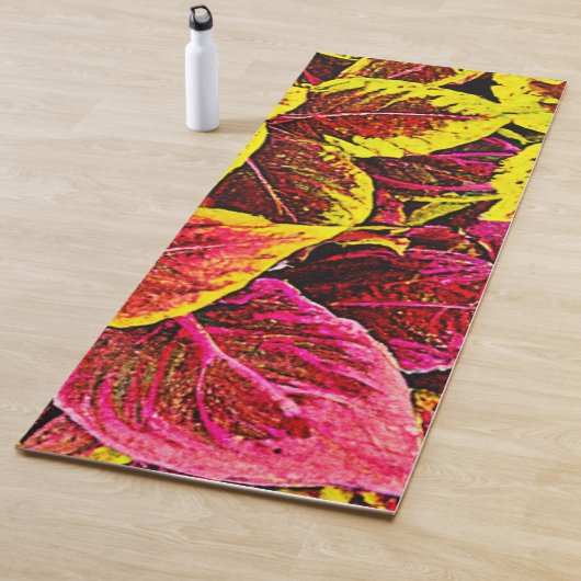 Coleus Leaf Burst Design Yogamatte (Beispiel)