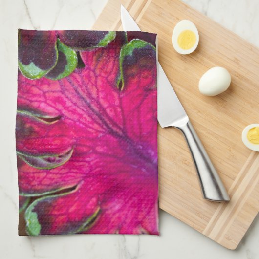 Coleus Macro Handtuch (Viertel Falte)