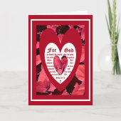 Coleus Nah mit John 3:16 Dankeskarte (Vorderseite)