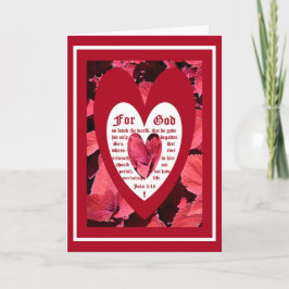 Coleus Nah mit John 3:16 Dankeskarte