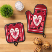 Coleus Nah mit John 3:16 Ofenhandschuh & Topflappen-Set (Oben Unten)