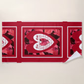 Coleus Nah mit John 3:16 Strandtuch (Vorderseite)