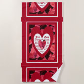 Coleus Nah mit John 3:16 Strandtuch (Vorderseite)