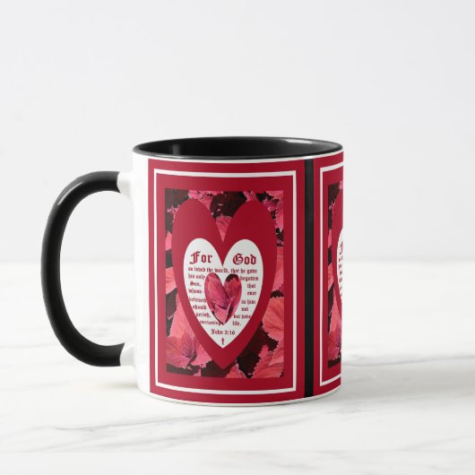 Coleus Nah mit John 3:16 Tasse (Links)