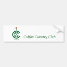 Colfax Countryklub-Autoaufkleber