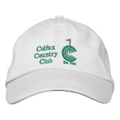 Colfax Countryklub-justierbare Twill-Kappe Bestickte Baseballkappe (Vorderseite)
