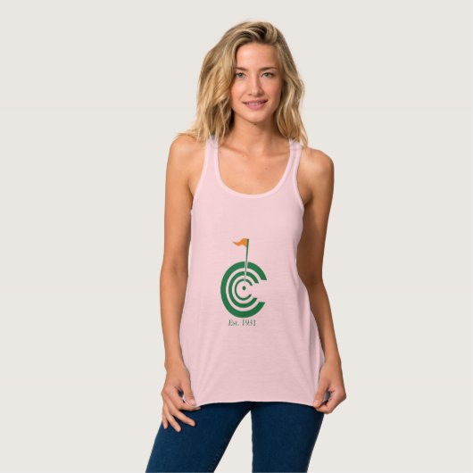 Colfax Countryklub kein weißer Behälter Tank Top (Vorderseite Vollansicht)