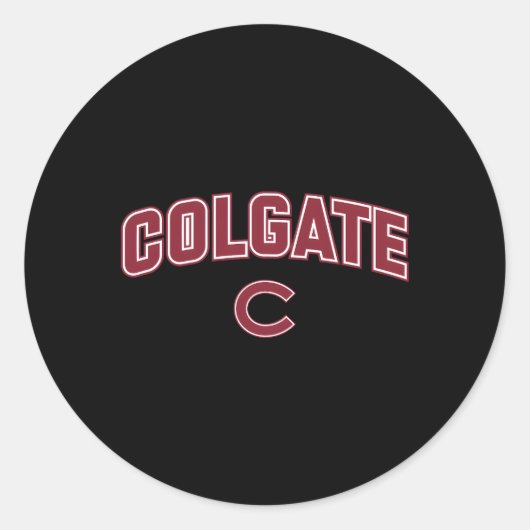 Colgate Raiders Arch Runder Aufkleber (Vorderseite)