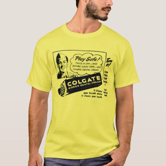 Colgate WWII Werbung können Sie das oben T-Shirt (Vorderseite)