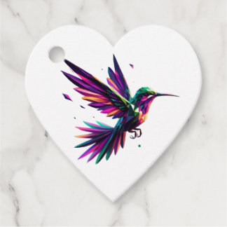 Colibrí Arcoíris Geométrico – Arte Moderno Vibrant Geschenkanhänger