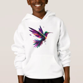 Colibrí Arcoíris Geométrico – Arte Moderno Vibrant Hoodie