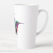 Colibrí Arcoíris Geométrico – Arte Moderno Vibrant Milchtasse (Rechts)