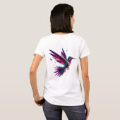 Colibrí Arcoíris Geométrico – Arte Moderno Vibrant T-Shirt (Schwarz voll)