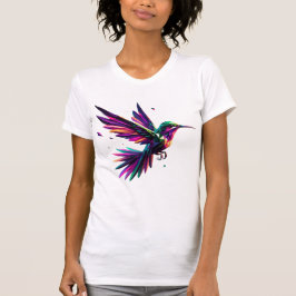 Colibrí Arcoíris Geométrico – Arte Moderno Vibrant T-Shirt