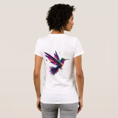 Colibrí Arcoíris Geométrico – Arte Moderno Vibrant T-Shirt (Schwarz voll)