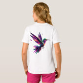 Colibrí Arcoíris Geométrico – Arte Moderno Vibrant T-Shirt (Schwarz voll)