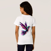 Colibrí Arcoíris Geométrico – Arte Moderno Vibrant T-Shirt (Schwarz voll)