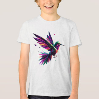 Colibrí Arcoíris Geométrico – Arte Moderno Vibrant Tri-Blend Shirt