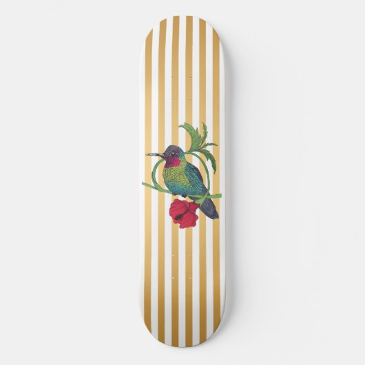Colibri Gold Streifen Skateboard Deck (Vorderseite)