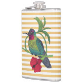 Colibri Gold Stripes Illustrationsflasche Flachmann (Links)