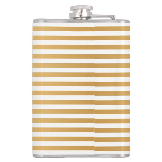Colibri Gold Stripes Illustrationsflasche Flachmann (Rückseite)