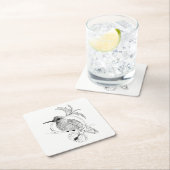 Colibri Illustration-Untersetzer Rechteckiger Pappuntersetzer (Vor Ort)