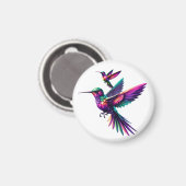 Colibrí prisma multicolor magnet (Vorderseite/Rückseite)