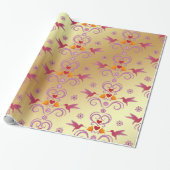 Colibri und Blume Geschenkpapier (Ungerollt)