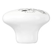 Colibri Vogel-Illustrations-Keramik-Griff Keramikknauf (Seitenansicht)