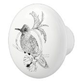 Colibri Vogel-Illustrations-Keramik-Griff Keramikknauf (Rechts)