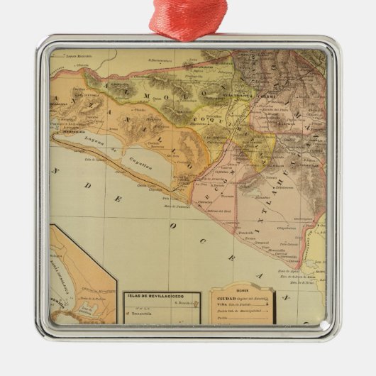 Colima Silbernes Ornament (Vorne)