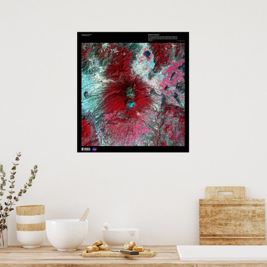 Colima Vulkan Mexico Poster (Küche)