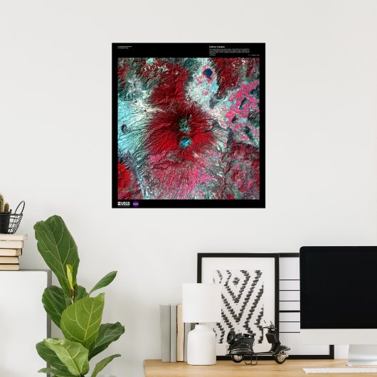 Colima Vulkan Mexico Poster (Heimbüro)