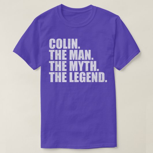 Colin Colin Name Colin Vorname T-Shirt (Design vorne)