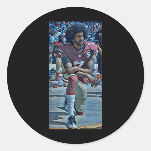 Colin Kaepernick Kneeling Sticker (Vorderseite)