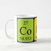 Colin Namen-Tasse periodischer Tabelle Kaffeetasse (Links)