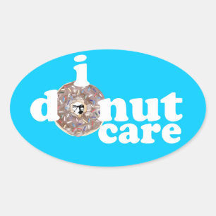 Colin's Gesicht auf alles, was Donut andere Zeug Ovaler Aufkleber