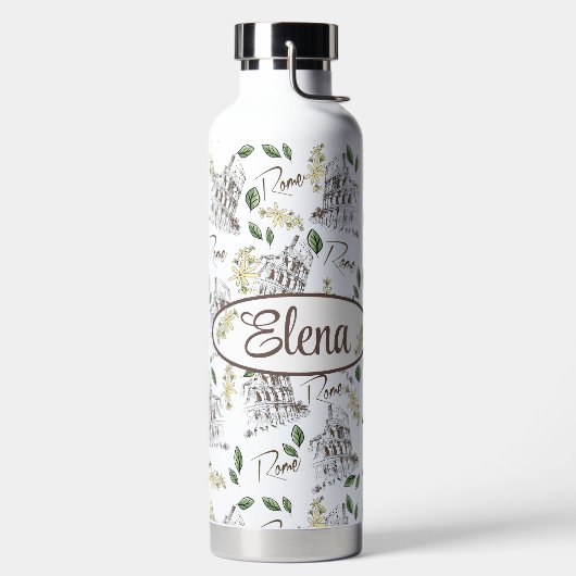 Coliseo Romano con Flores para personalizar Trinkflasche (links)
