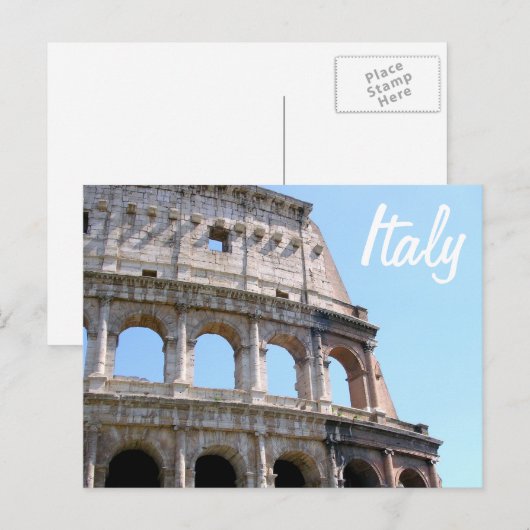 Coliseum Corner - Rom, Italien Postkarte (Vorne/Hinten)