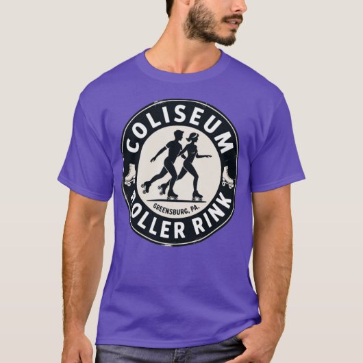 Coliseum Roller Rink - Greensburg, PA T-Shirt (Vorderseite)